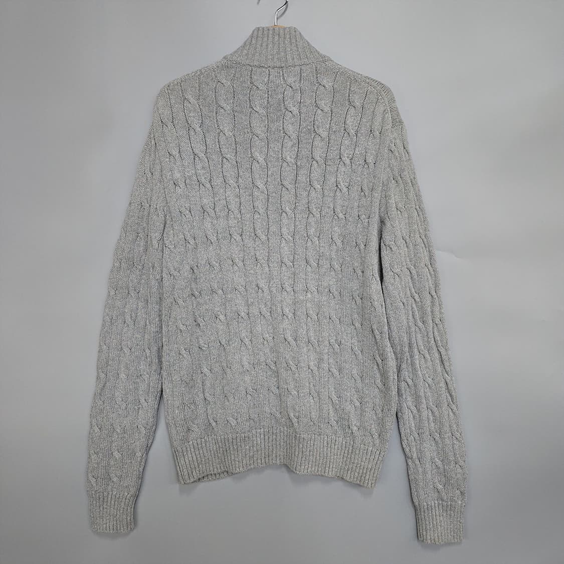 폴로랄프로렌(Polo) 케이블 니트 코튼 집업 스웨터 가디건 M 상품이미지5