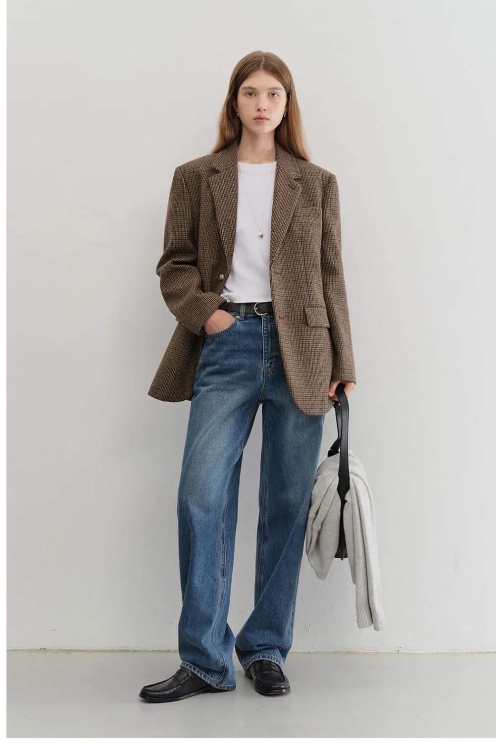 던스트 와이드 데님 상품이미지1