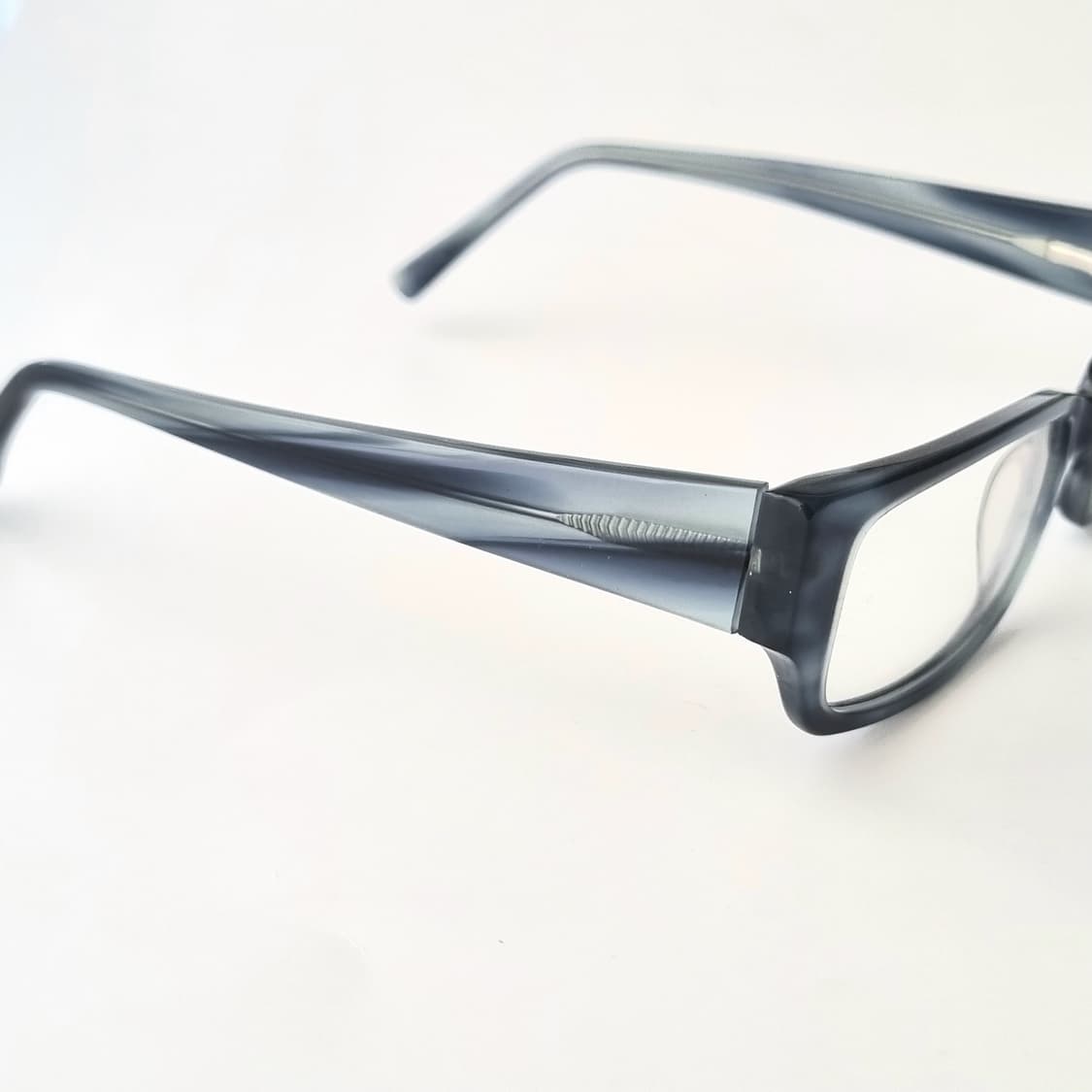 데드스탁 시크한 블루 마블 직사각형 뿔테 안경테 613 상품이미지6