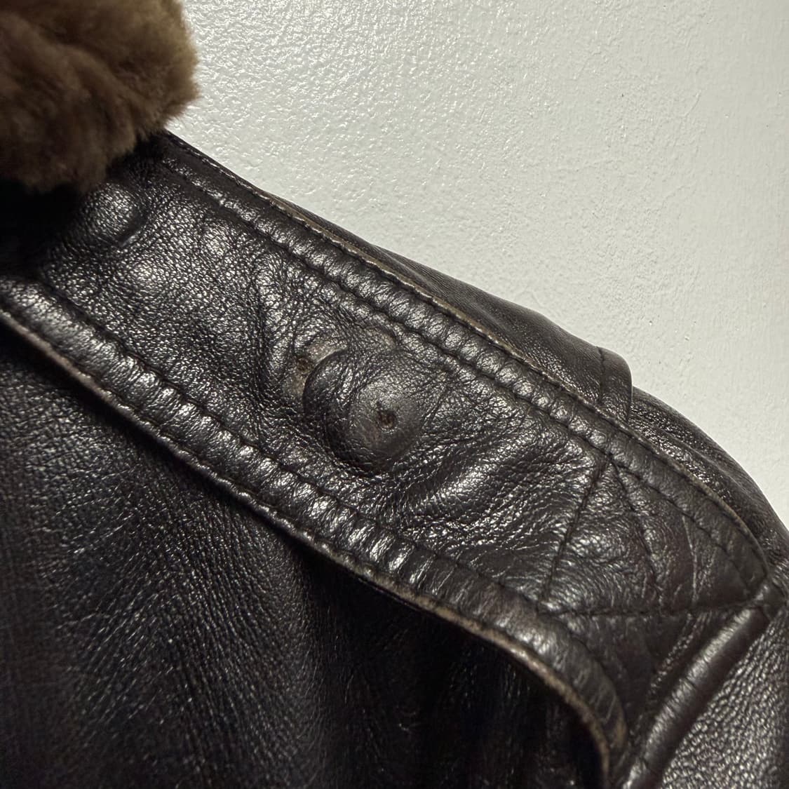 국군 레더 조종사 자켓 상품이미지7