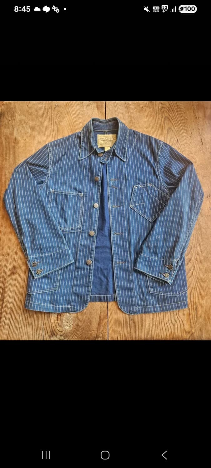 더블알엘 RRL 레일로드 데님 워크자켓 사이즈M 상품이미지1