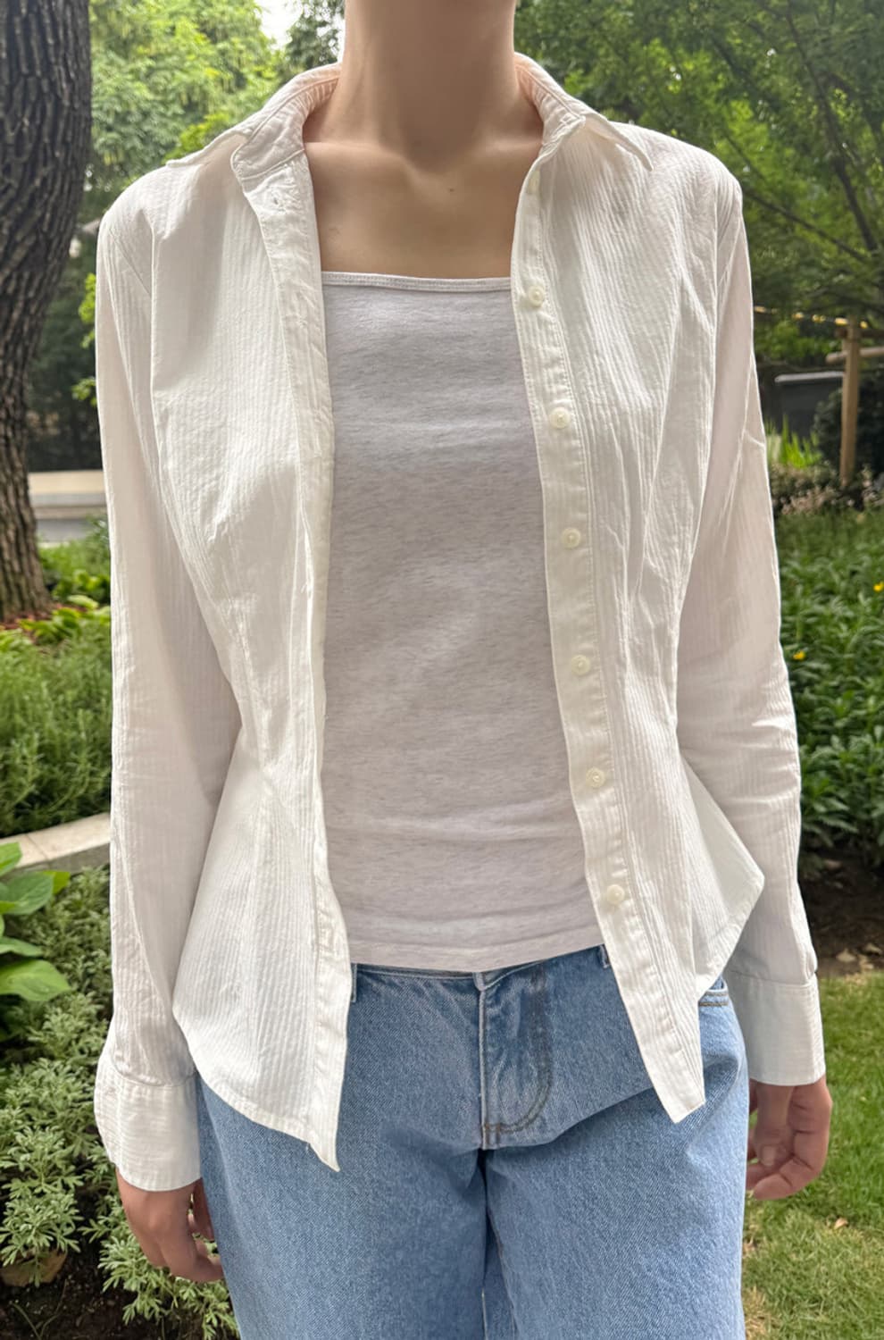 브랜디멜빌 밀레 스트라이프 셔츠 화이트 상품이미지3