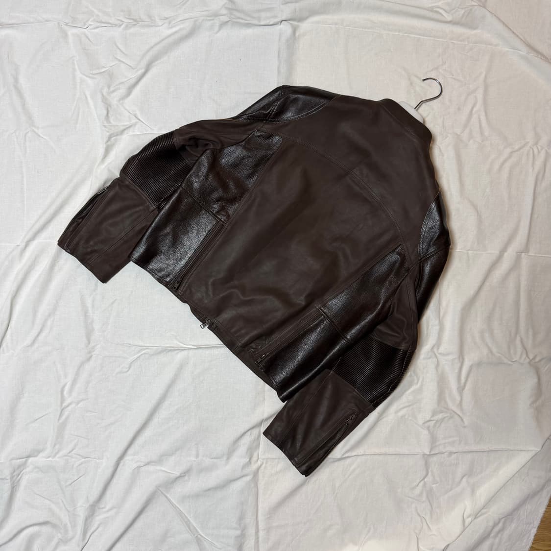 [쿠어] 믹스드 엠브로이더 바이커 점퍼 M 상품이미지2