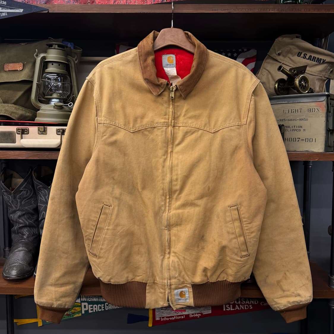 90s 칼하트 오리지널 블랭킷 라이닝 웨스턴 산타 페 워크 자켓 N235 상품이미지1
