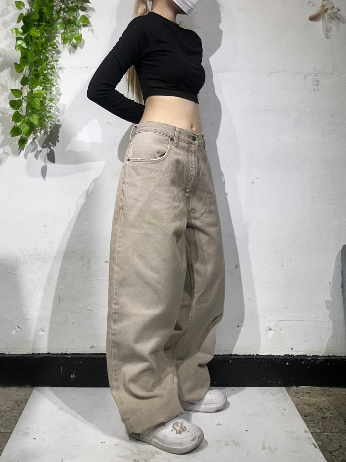 리바이스 569 와이드 베이지 대장급 데님 팬츠 청바지 36 상품이미지1