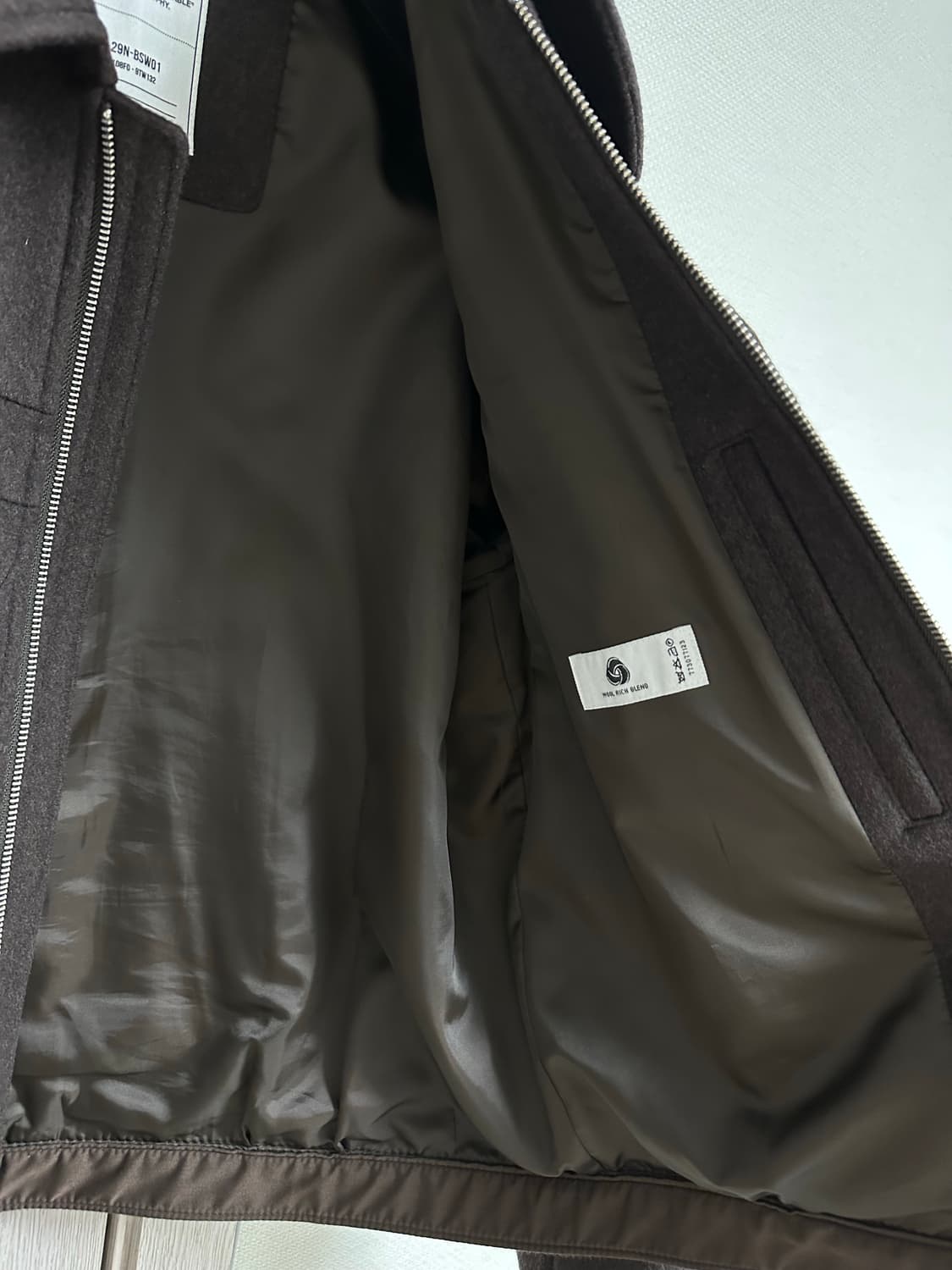 비슬로우 캐시미어 밀리터리자켓 브라운 L사이즈 상품이미지4