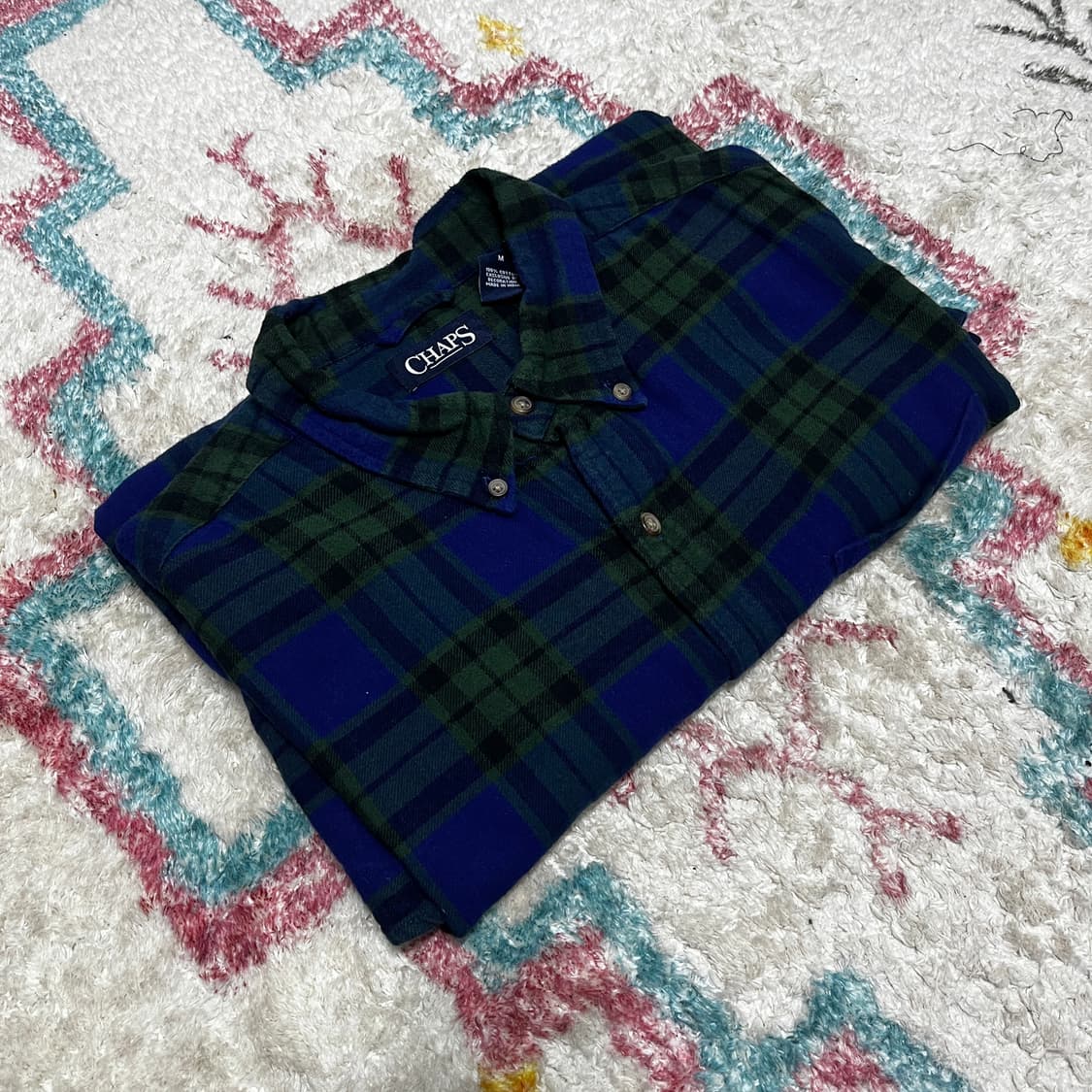 90s  CHAPS FLANNEL 플란넬 셔츠 상품이미지1