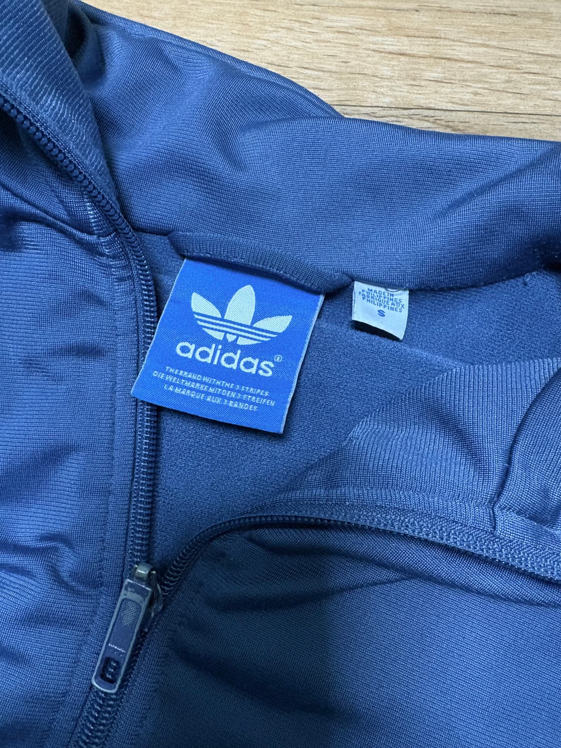 아디다스 삼선 트랙탑 블루/라임 상품이미지3