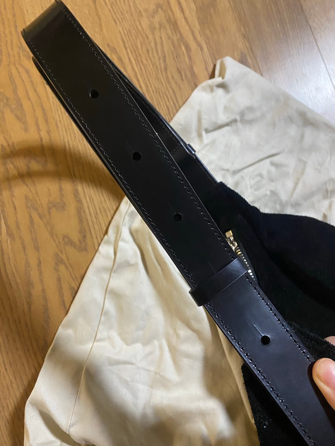 낫띵리튼 숄더 레더 백 스웨이드 shoulder leather bag 상품이미지5