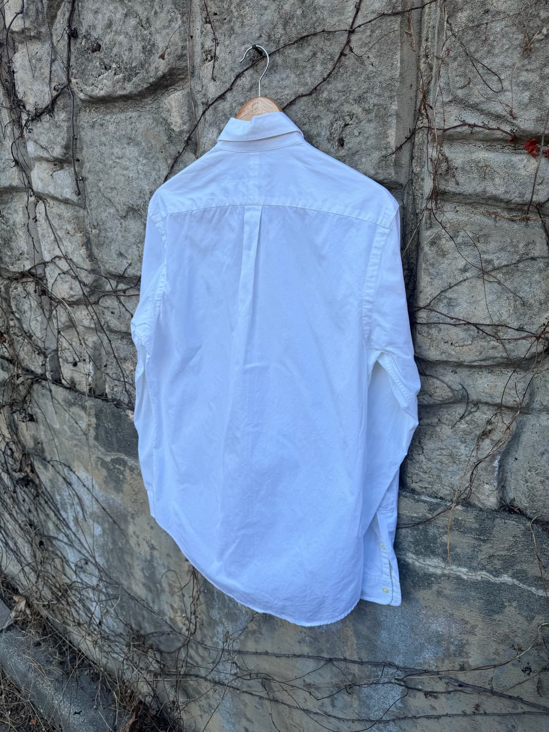 폴로 랄프로렌 화이트 코튼 드레스 셔츠 m 상품이미지4