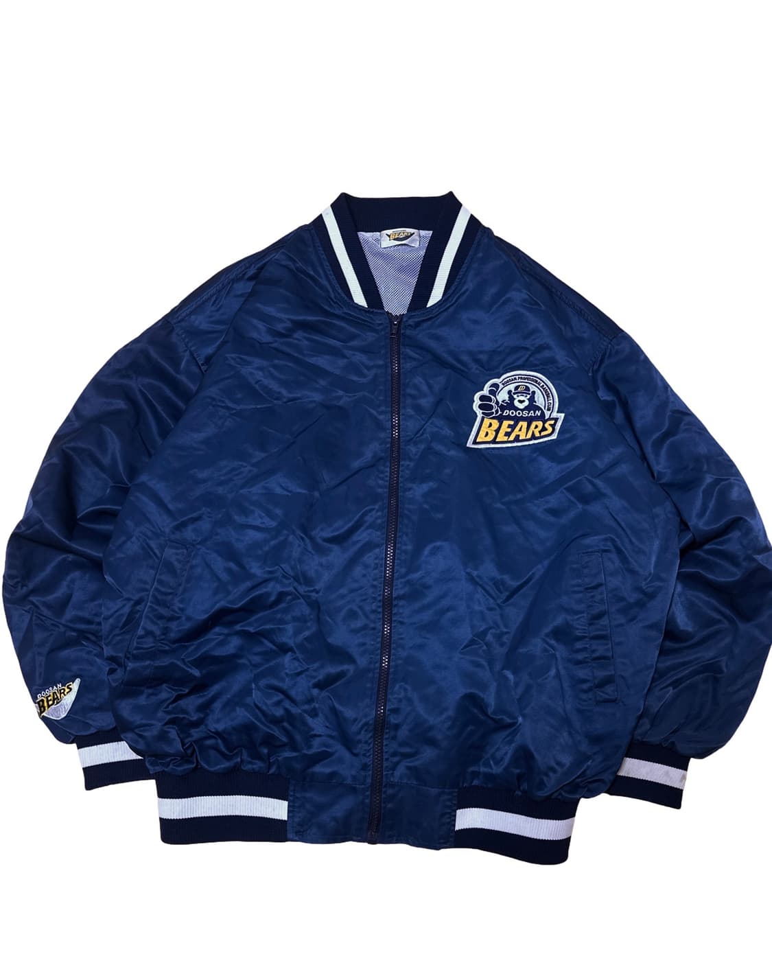 두산 베어스 네이비 바시티 자켓 상품이미지1