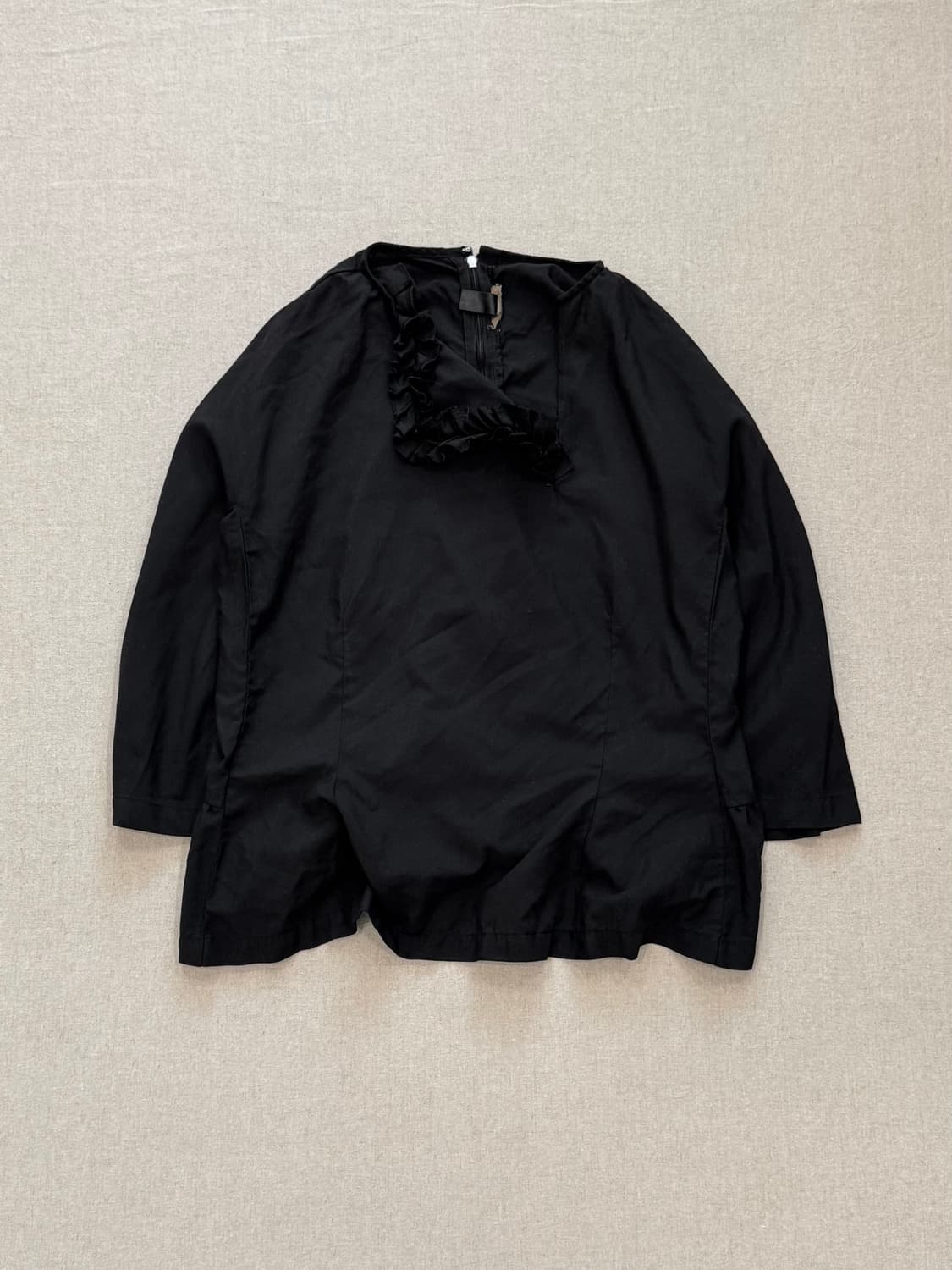 꼼데가르송 꼼꼼 18ss 비대칭 프릴넥 블라우스 셔츠 상품이미지1