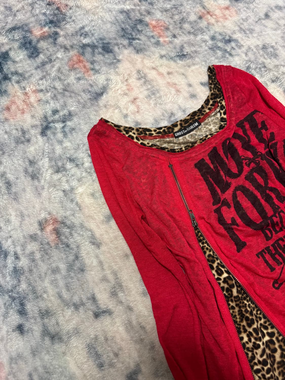 Ghost of harlem leopard layered knit cut 상품이미지3