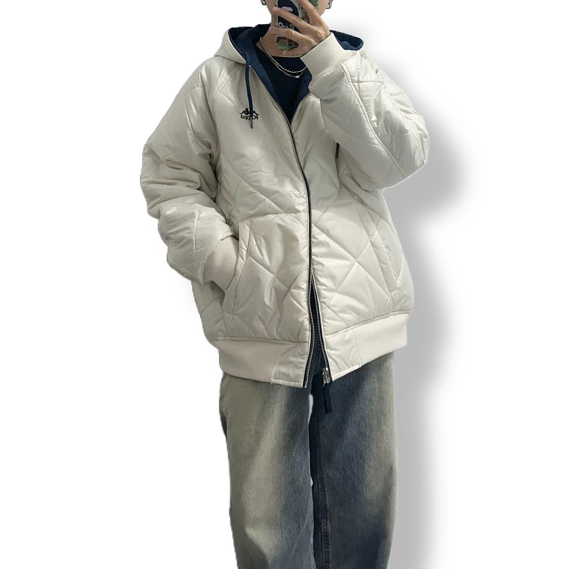 카파 리버서블 옴브라 누빔 패딩 점퍼 상품이미지3