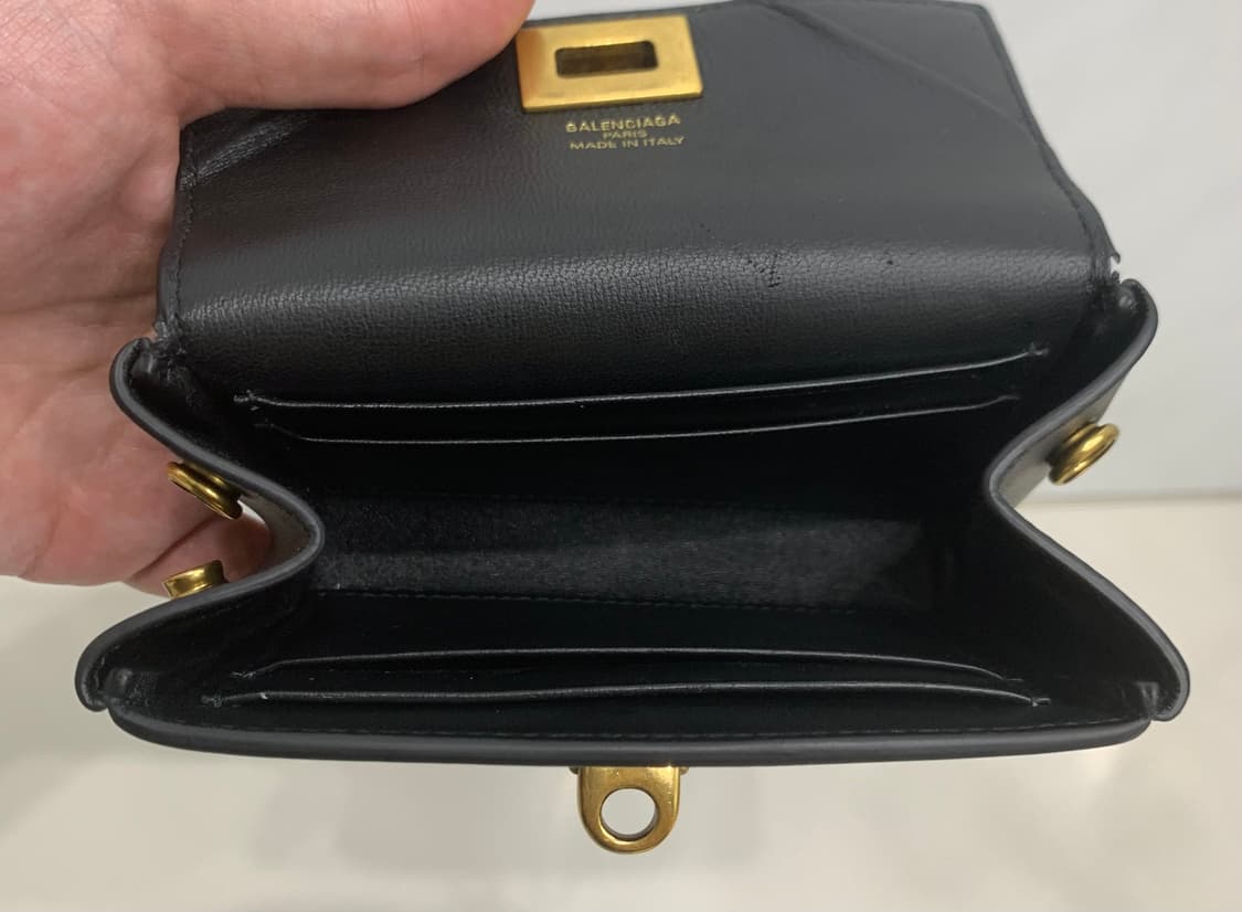 [OS]발렌시아가 로데오 플랩 카드 홀더 지갑 블랙 상품이미지7