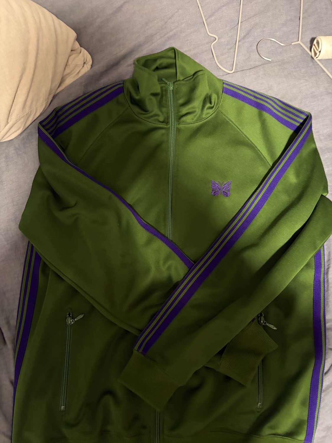 니들스 트랙 자켓 폴리 스무스 아이비 그린 상품이미지2