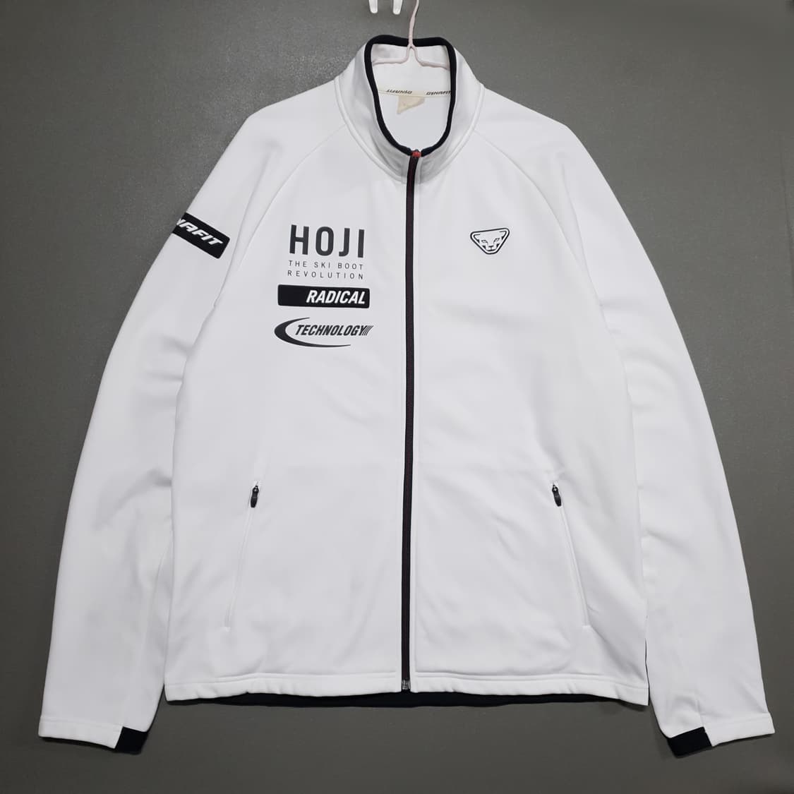 2XL (110) 다이나핏 히어로 TR 슈트 화이트 턴잇업 트랙탑 져지 상품이미지1