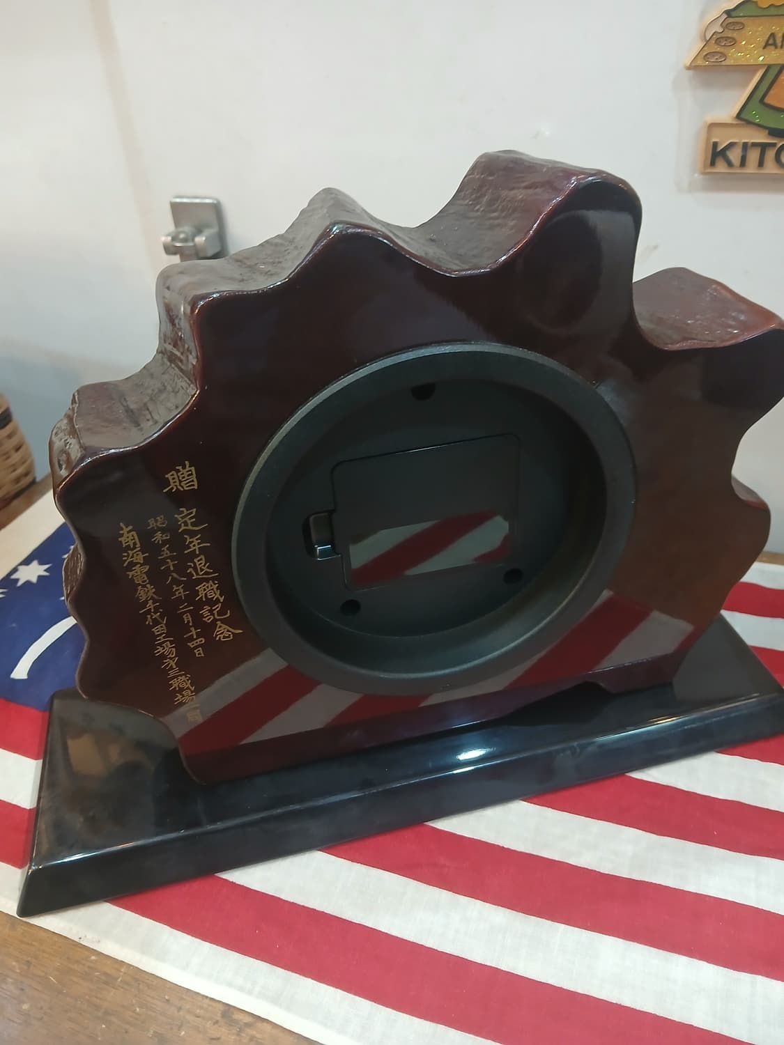 빈티지 세이코 원목 탁상시계 상품이미지4