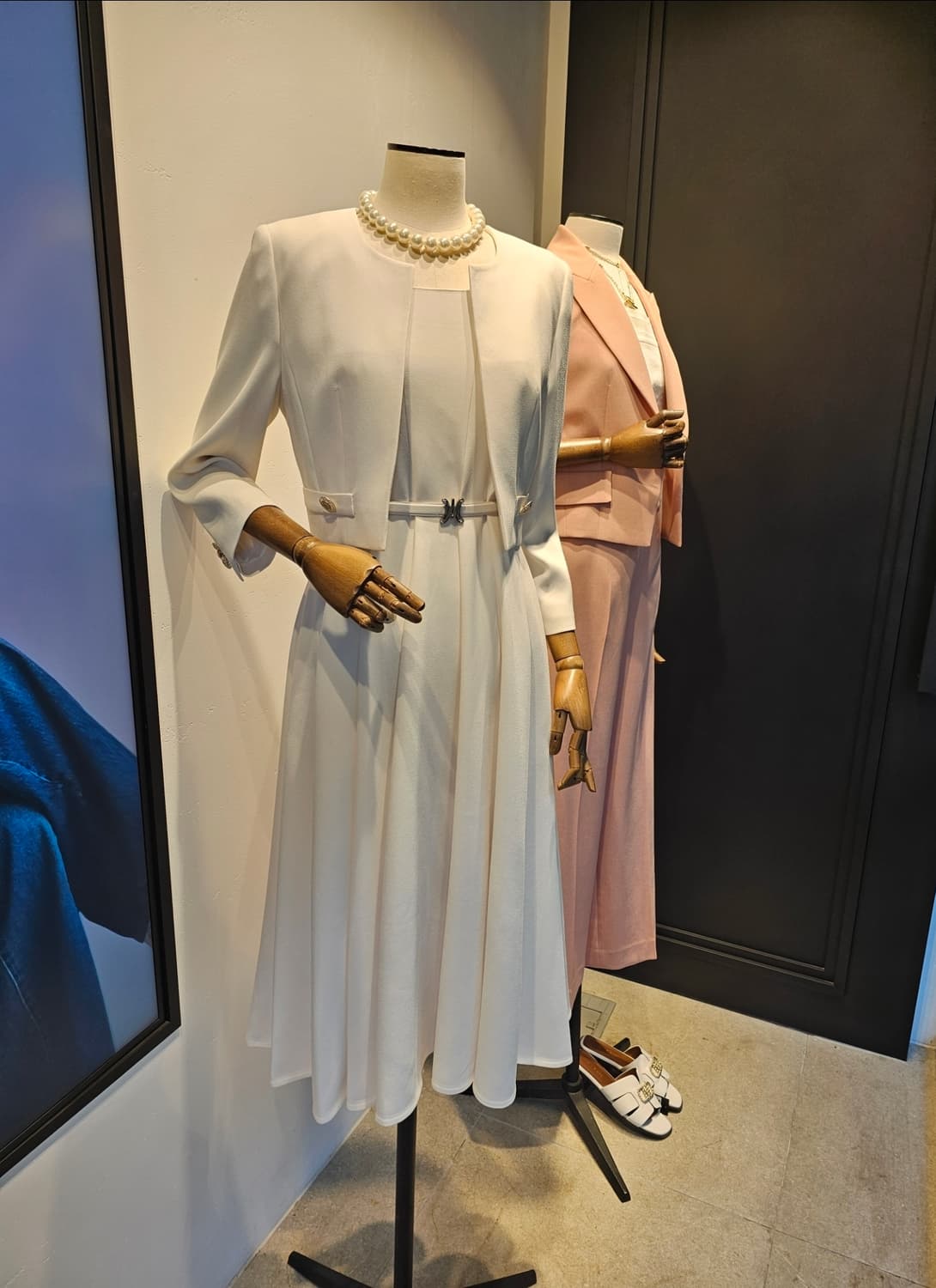 michaa 미샤 아이보리 투피스 55사이즈 판매 상품이미지5