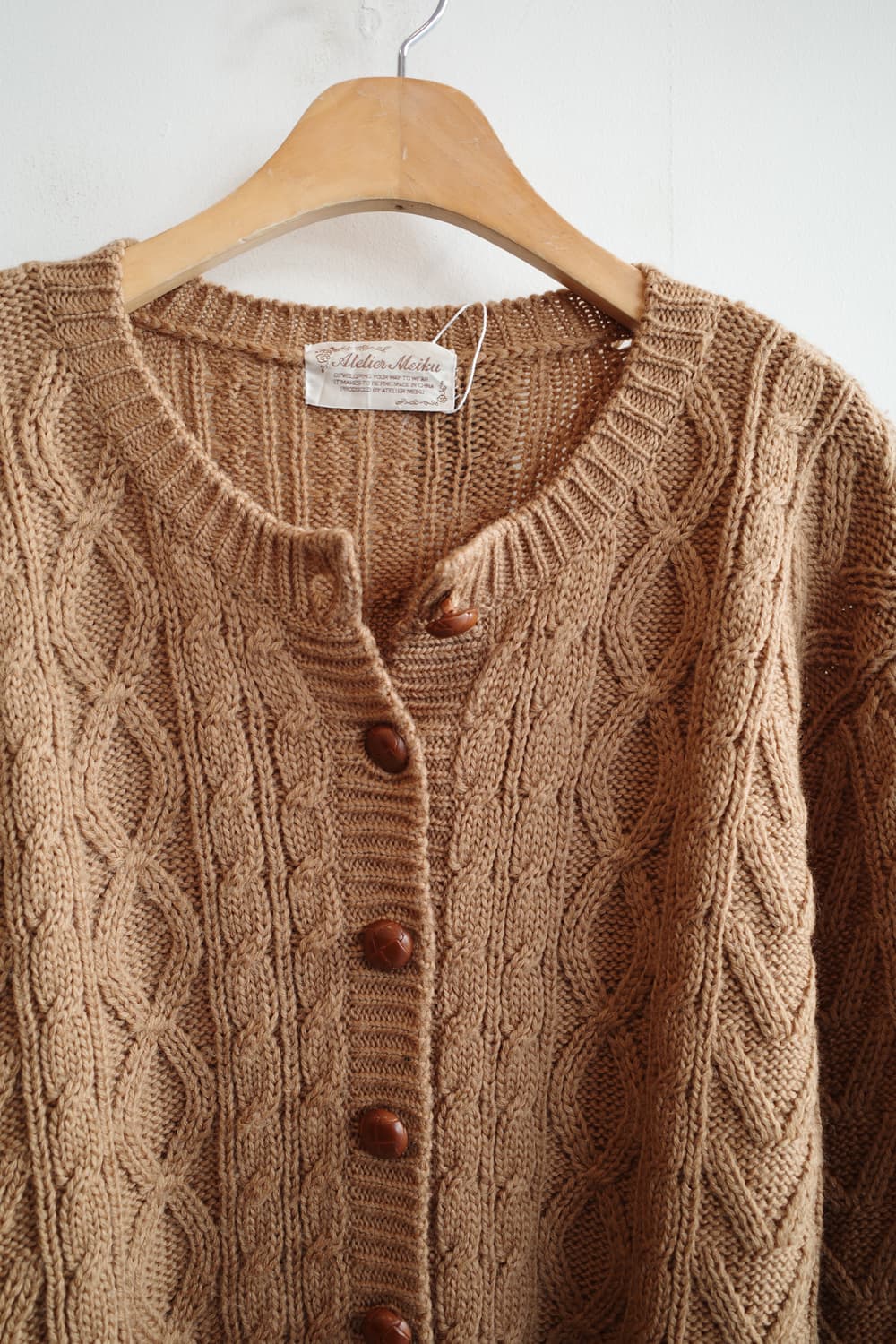 Japan brand 울 케이블 가디건  상품이미지2