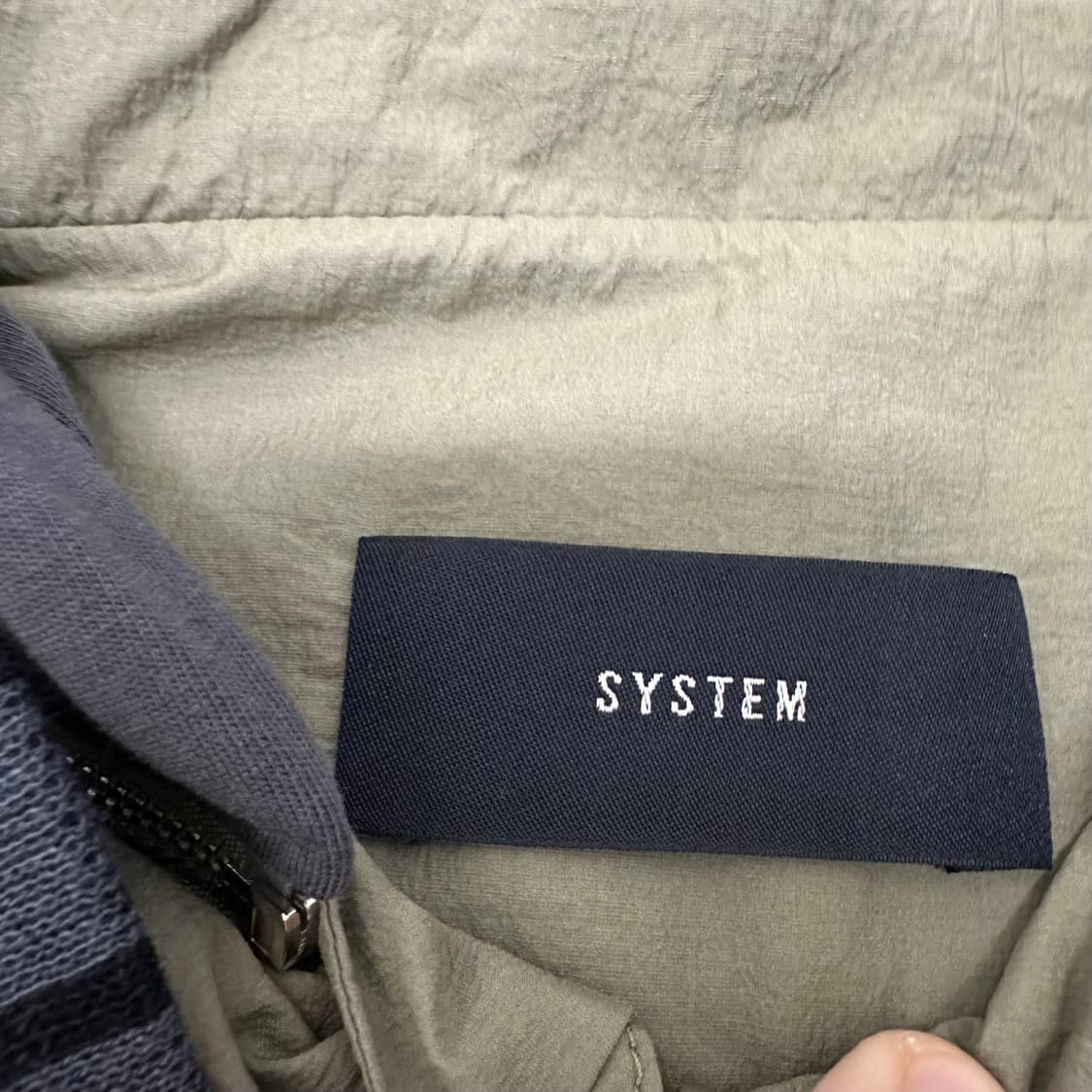 SYSTEM 시스템 한섬 여성 롱 바람막이 야상 자켓  상품이미지5