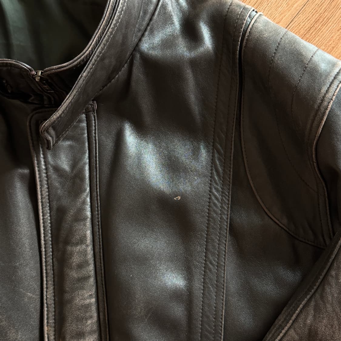 빈티지 레더 자켓 (L~XL) 상품이미지9