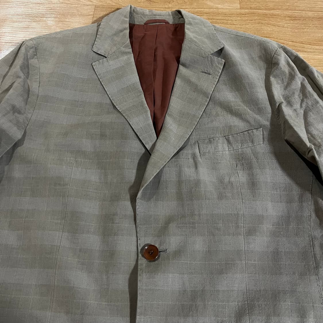 [107] 휴고보스 글렌체크 울린넨 자켓 상품이미지2