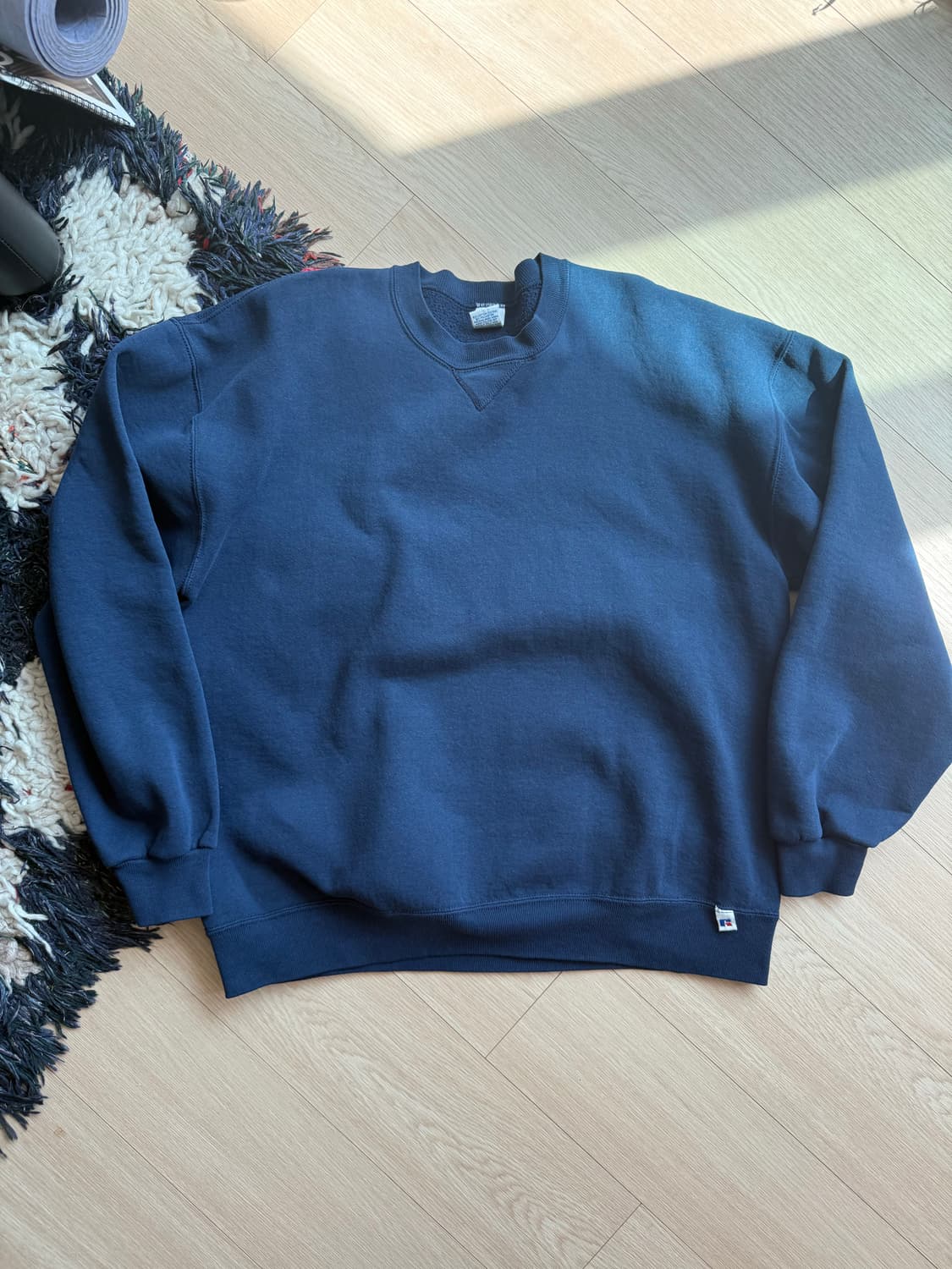 [XL] 90s 러셀 맨투맨 스웻셔츠 네이비 usa 상품이미지1