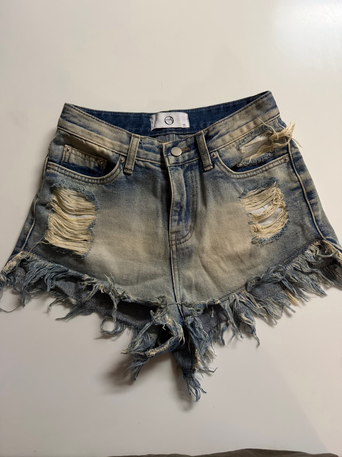 보헤미안서울 보헴서 데미지 워싱 쇼츠 상품이미지2