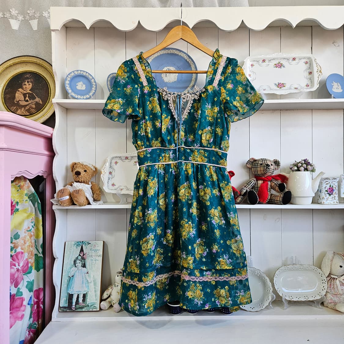 엑시즈팜(axes femme)플로럴 레이스 원피스 상품이미지1