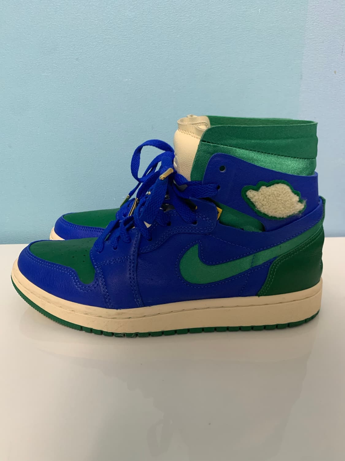 나이키 에어 조던 1 블루/그린 하이 스니커즈 상품이미지1