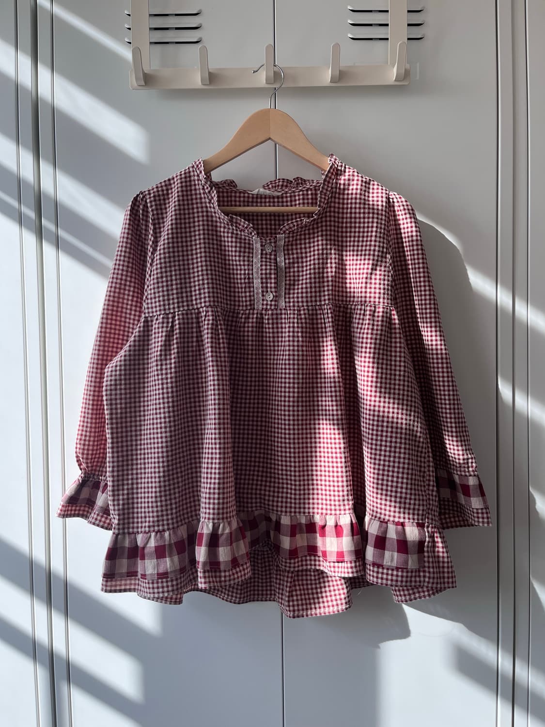 Ullala 빨간머리앤 체크 블라우스 상품이미지1