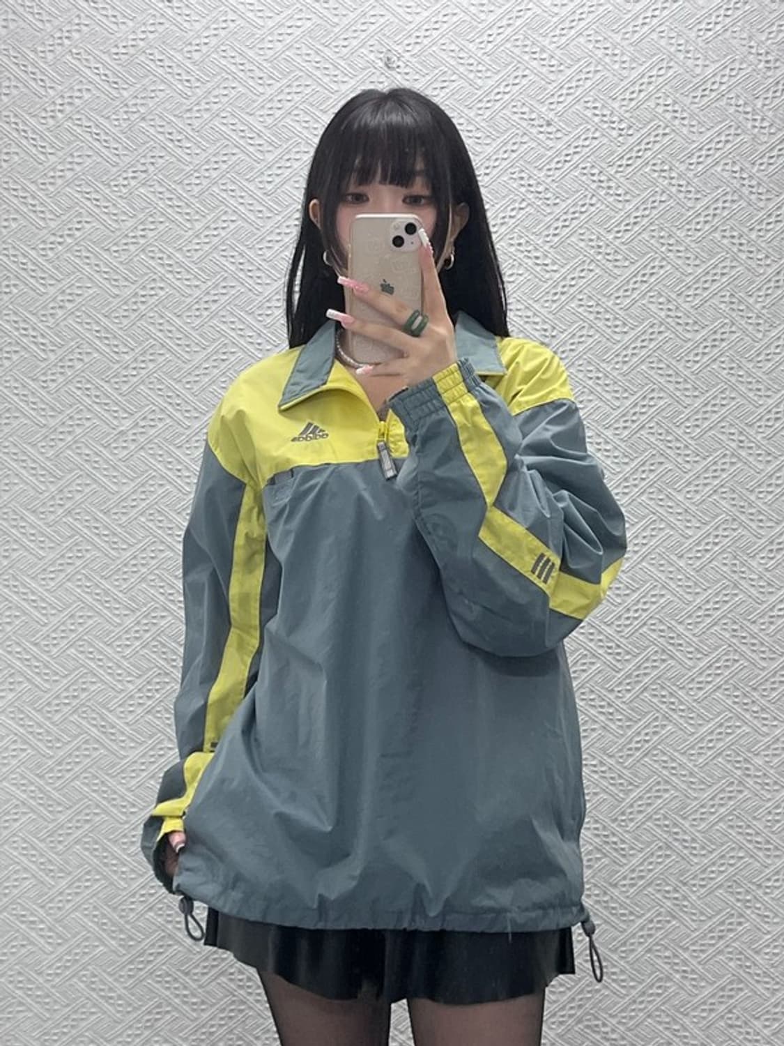 아디다스 올드스쿨 레트로 테크웨어 바람막이 아노락 M C12518 상품이미지1