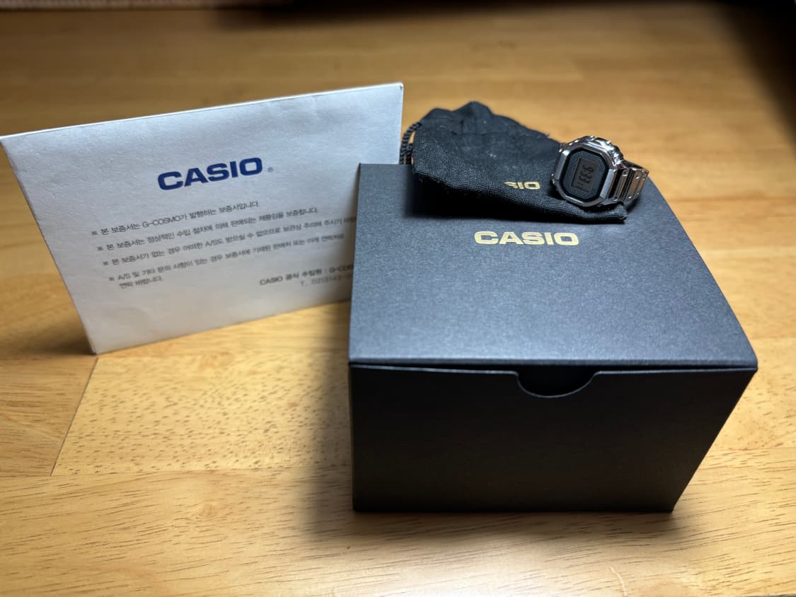 CRW-001-1DR 카시오 워치 링 실버 팝니다. 상품이미지1