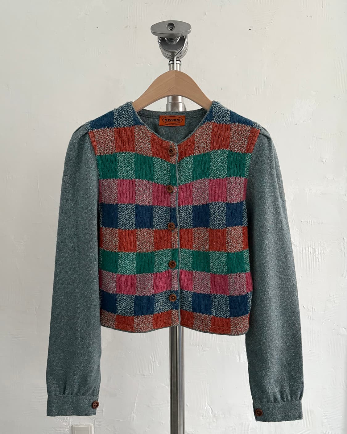MISSONI 미쏘니 체크패턴 버튼 가디건 상품이미지6