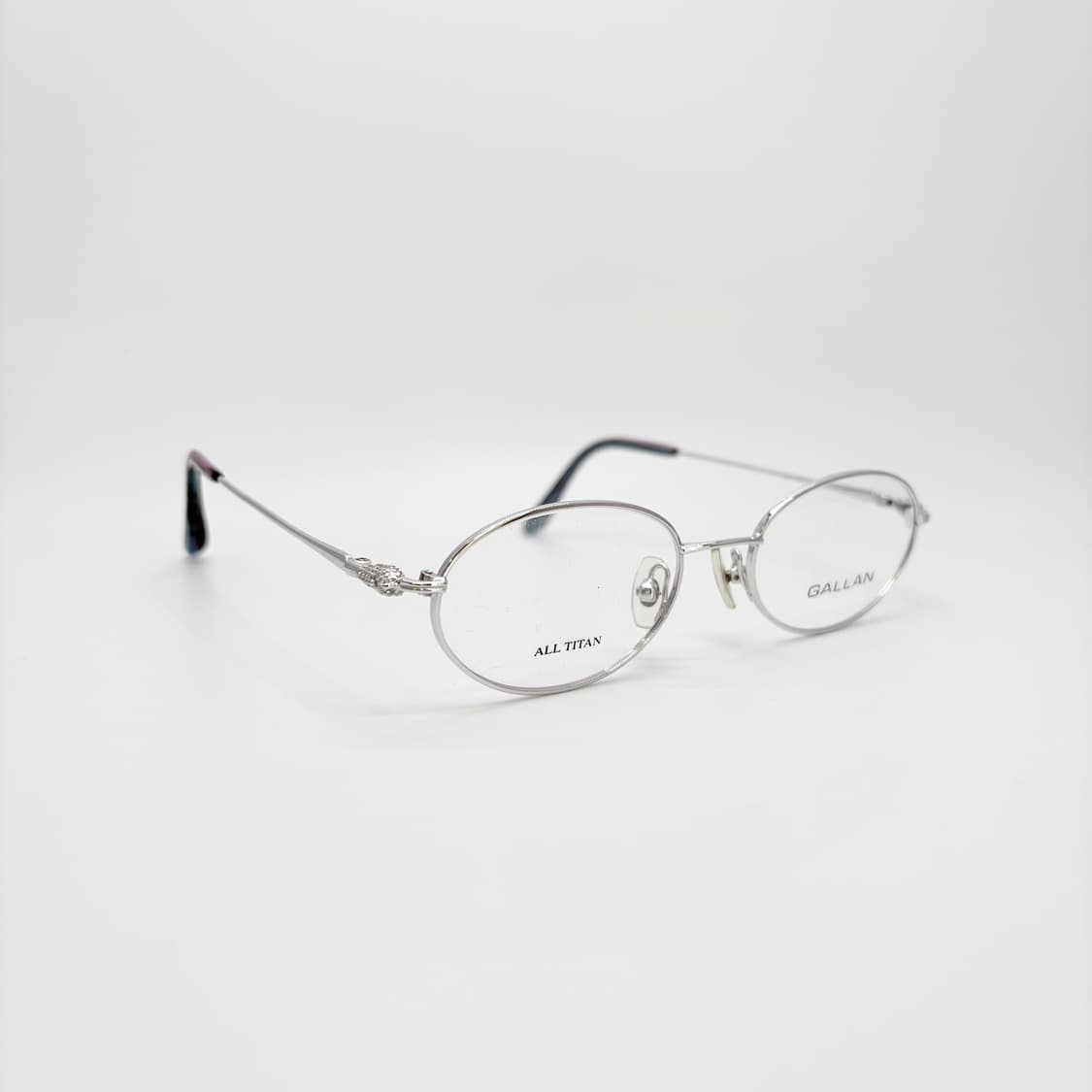 GALLAN 실버 오벌 티타늄 메탈테 상품이미지2