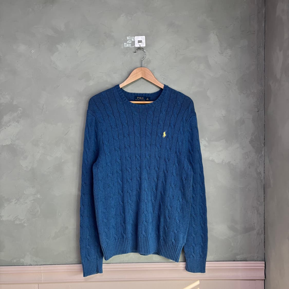 폴로 랄프로렌 꽈배기 니트 블루 상품이미지1