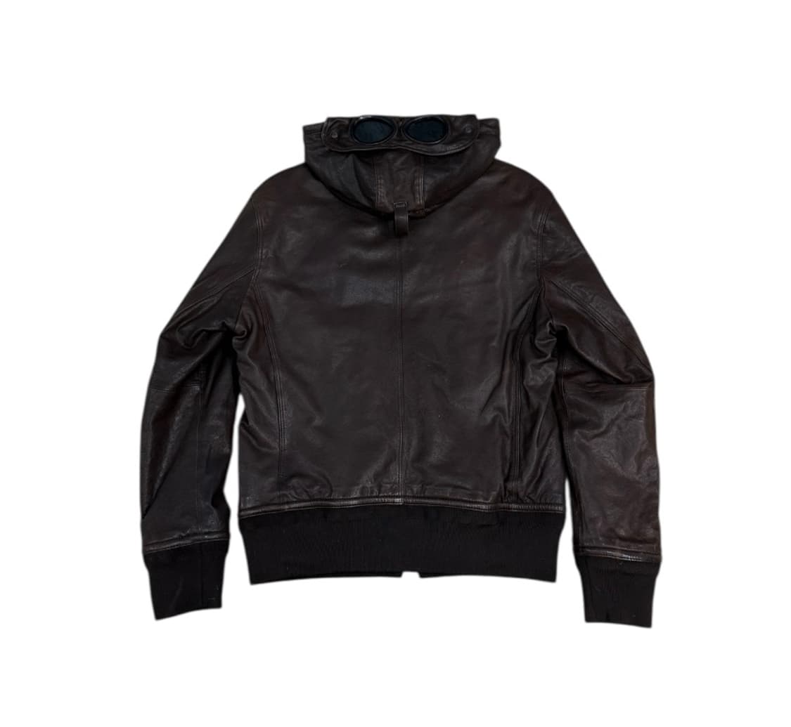 CP컴퍼니 쉽스킨 레더 고글 자켓 상품이미지2