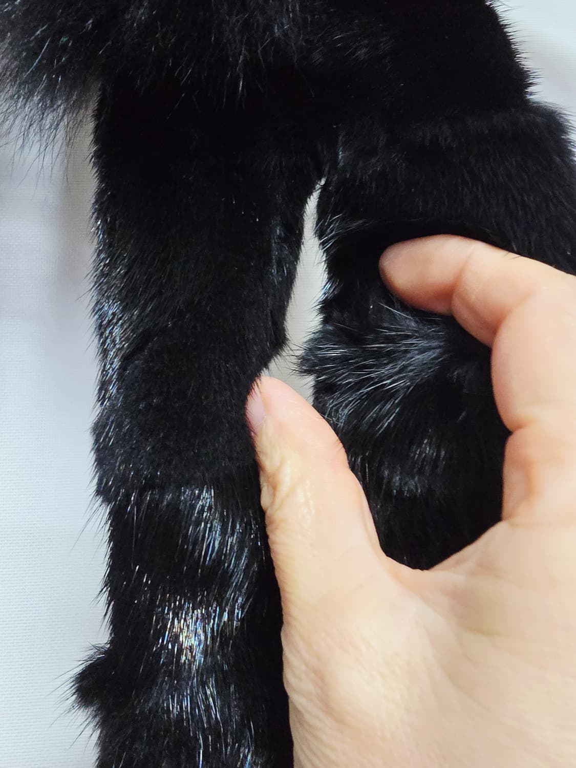 닥스 밍크 폭스블랙  퍼 목도리 상품이미지4