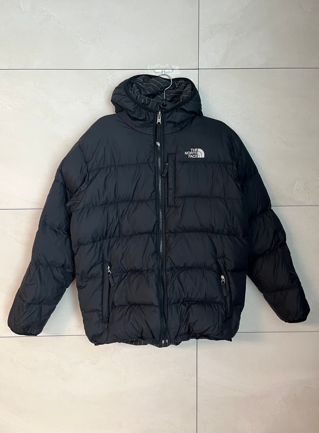 노스페이스 리버시블 550 구스 패딩 블랙 (XL) 상품이미지1