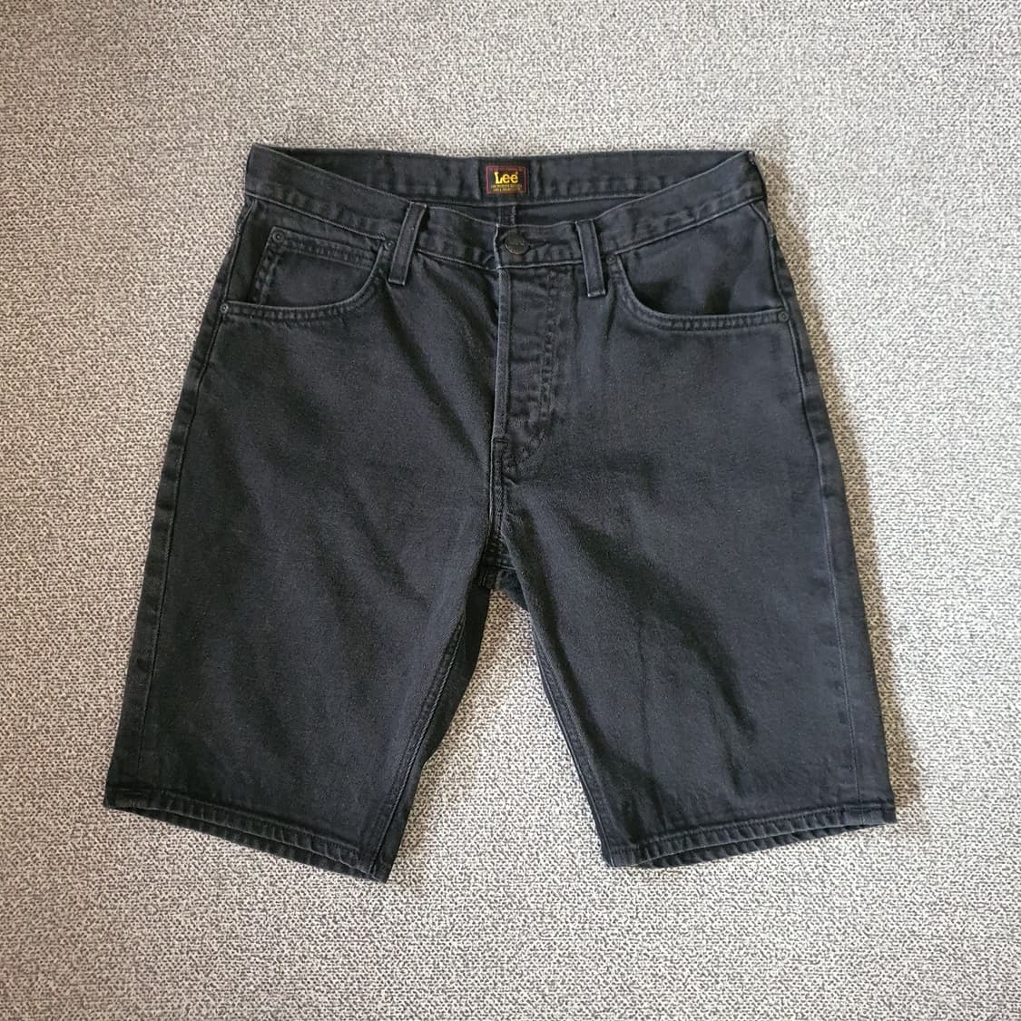 Lee 블랙 데님 숏 팬츠 상품이미지2