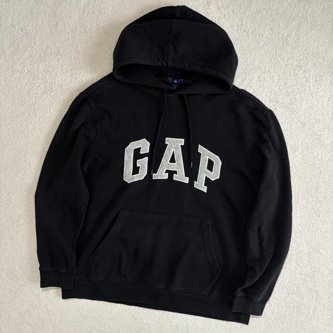 갭 GAP 블랙 빅로고 후드티 상품이미지1