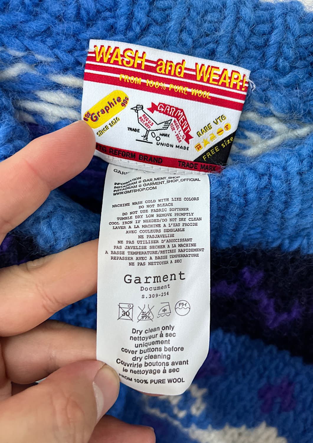 Garment heavy wool cardigan  상품이미지4