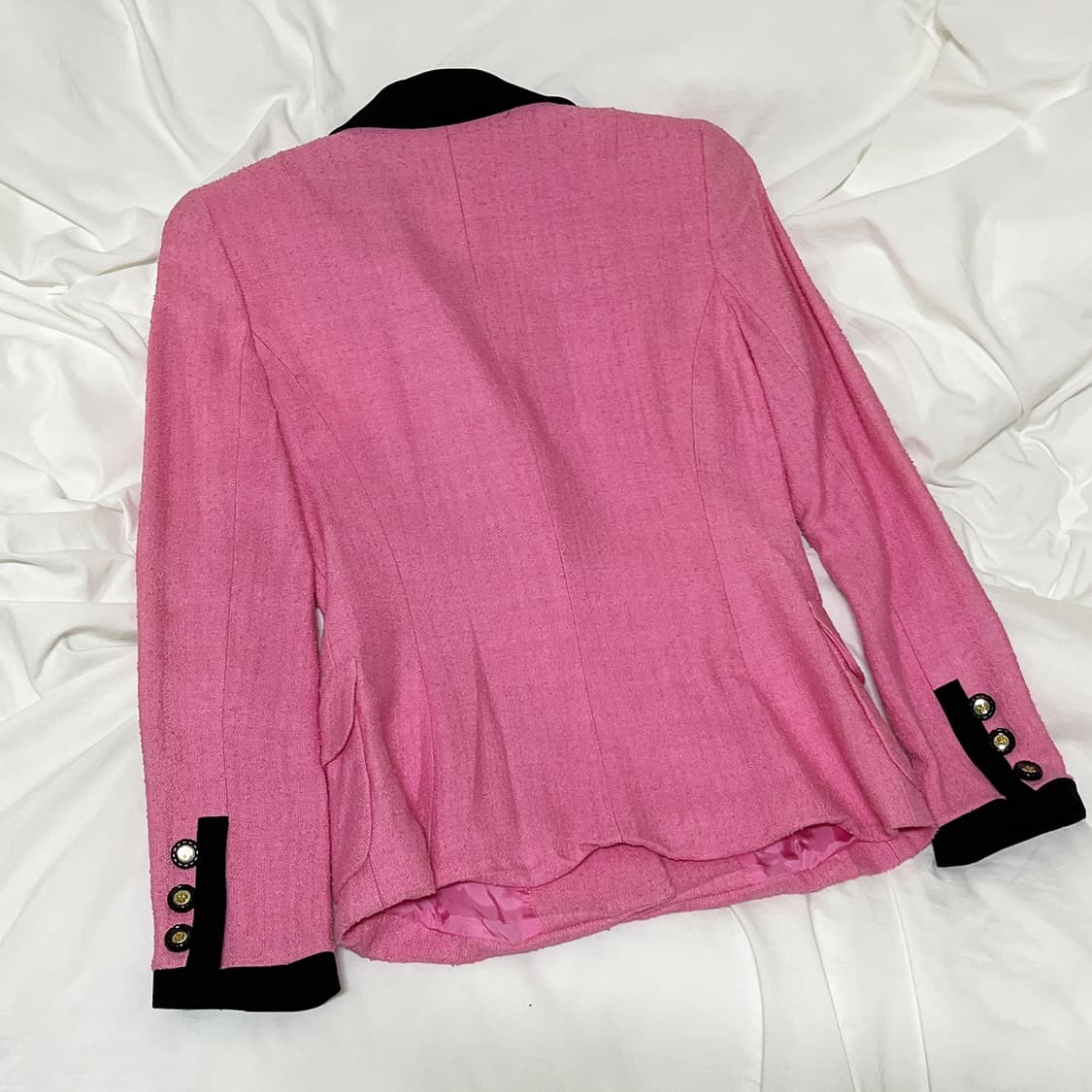 빈티지 ) 블랙핑크 트위드자켓 상품이미지4