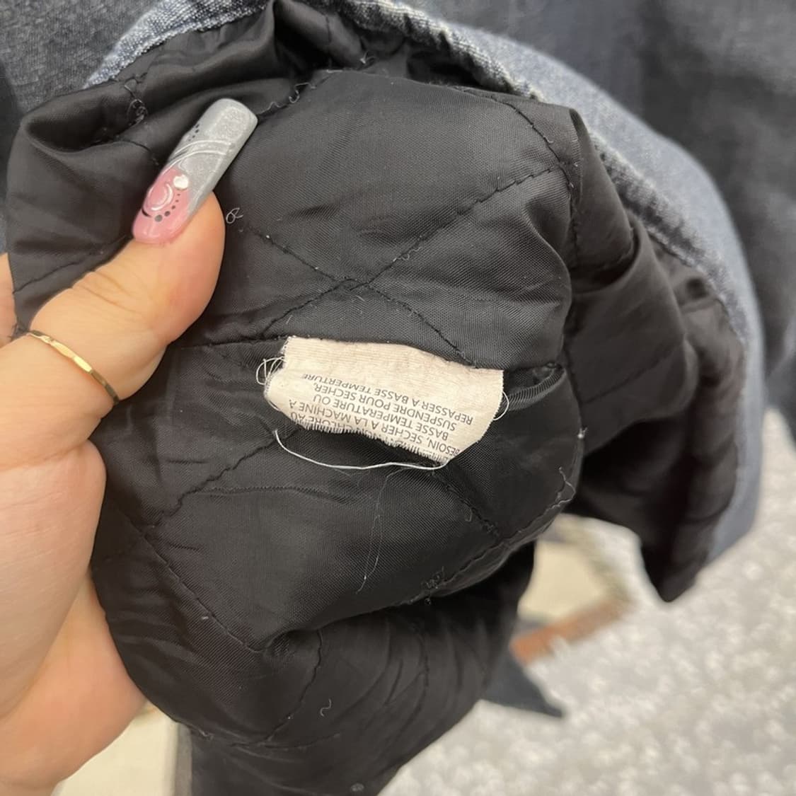 랭글러 빈티지 컨트리 레트로 누빔 데님 셔츠 자켓 110 C12597 상품이미지6