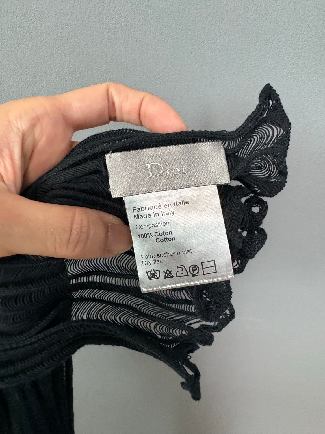 디올옴므 에디슬리먼 블랙 롱 스카프 07ss 상품이미지4