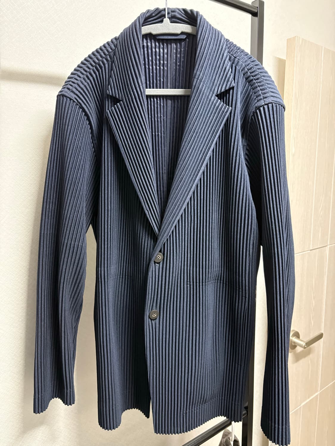 옴므플리세 블레이저 자켓 네이비 3 jd401 상품이미지1