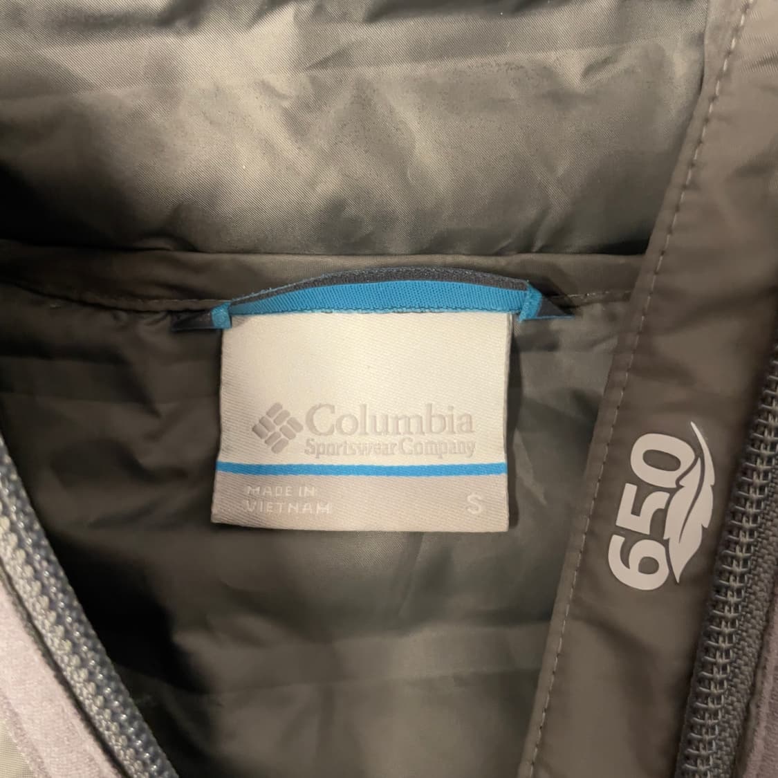 컬럼비아 (우먼) 그레이 650필 경량 덕 다운 롱 패딩  상품이미지6