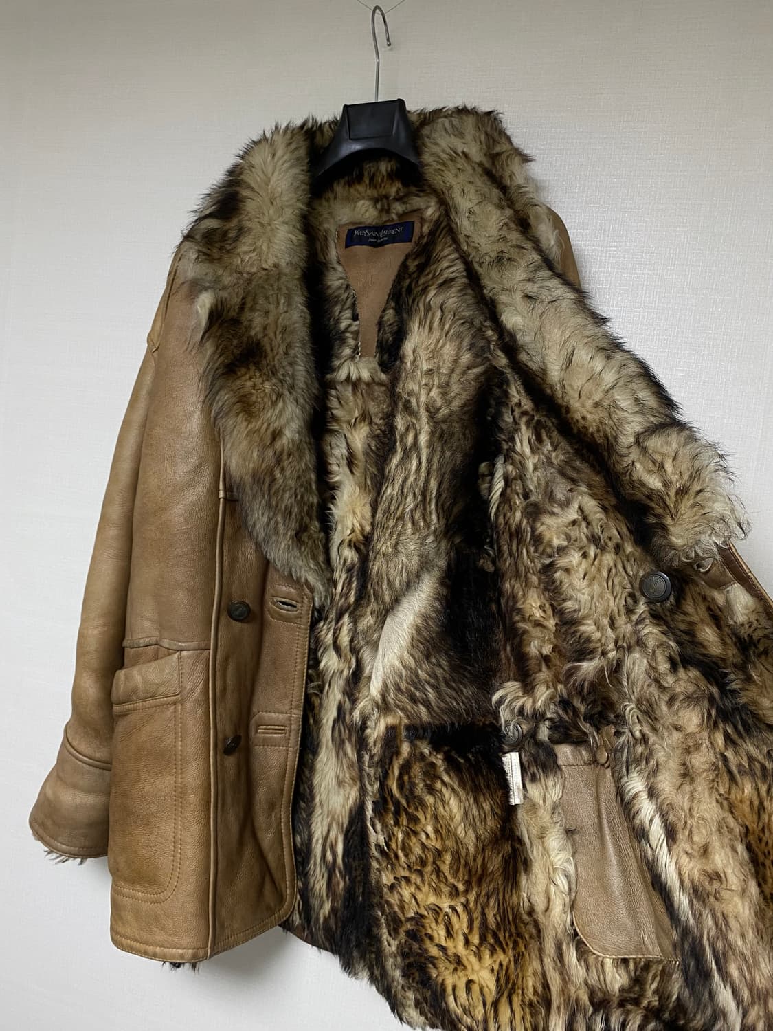 1993년 YVES SAINT LAURENT 양가죽 무스탕 상품이미지5