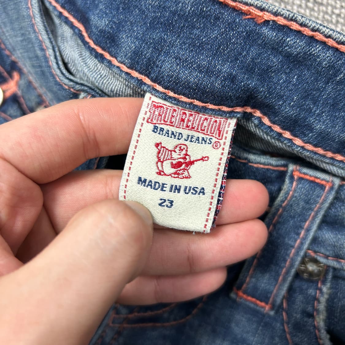 트루릴리전 섹션 부츠컷 데님팬츠(23) 상품이미지2